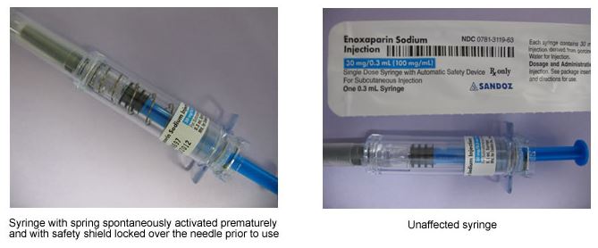 Enoxaparin Syringe Markings